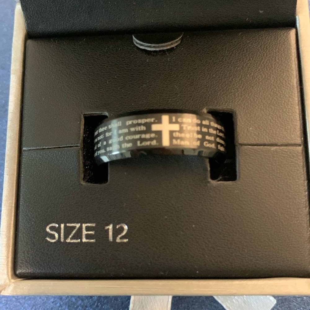 Size 12 inspirational bible verses ring.